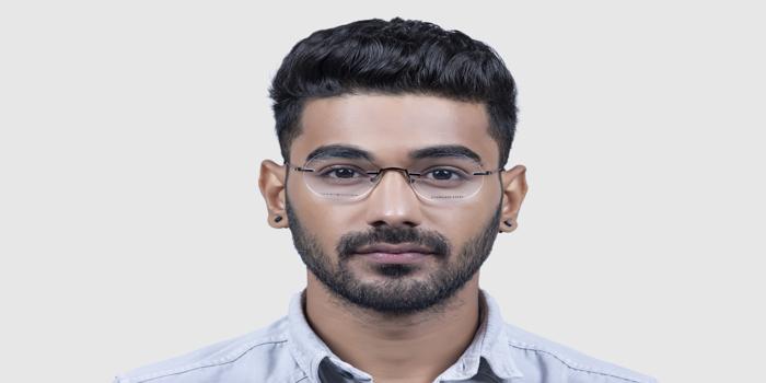  Black Rimless Round Eyeglasses for Men and Women