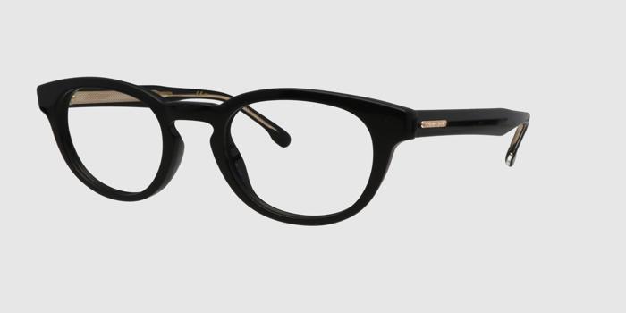  Black Full frame Oval Eyeglasses for Men