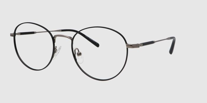  Black Full frame Round Eyeglasses for Men and Women