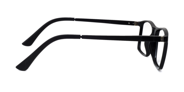  Black Full Frame Rectangle Eyeglasses for Men and Women