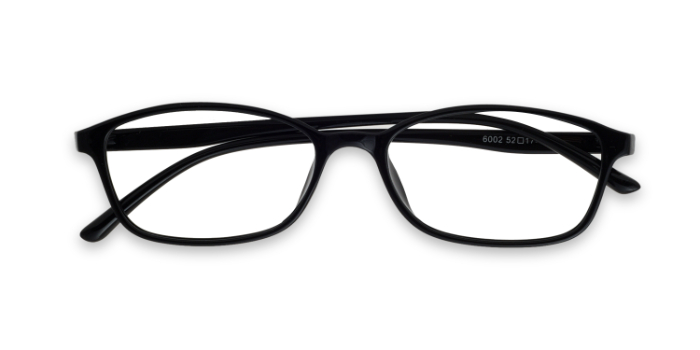  Black Full Frame Rectangle Eyeglasses for Men and Women