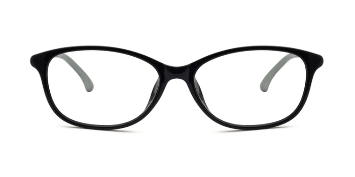  Black Full Frame Rectangle Eyeglasses for Men and Women