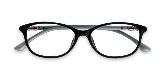  Black Full Frame Rectangle Eyeglasses for Men and Women