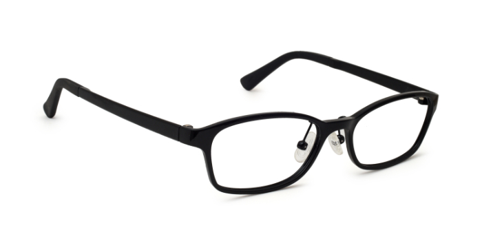  Black Full Frame Rectangle Eyeglasses for Men and Women