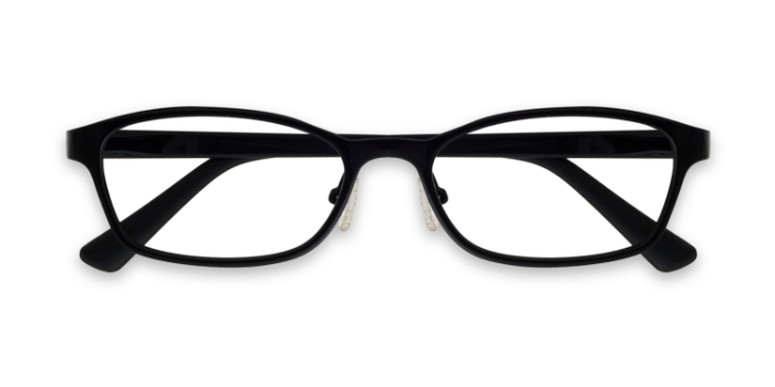  Black Full Frame Rectangle Eyeglasses for Men and Women