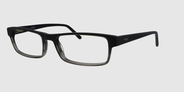  Black Full frame Rectangle Eyeglasses for Men