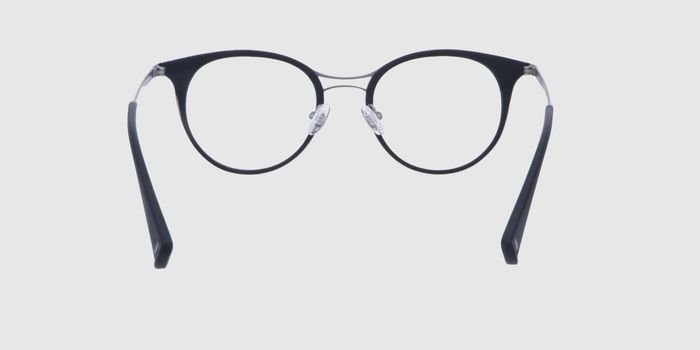  Black Full frame Oval Eyeglasses for Women