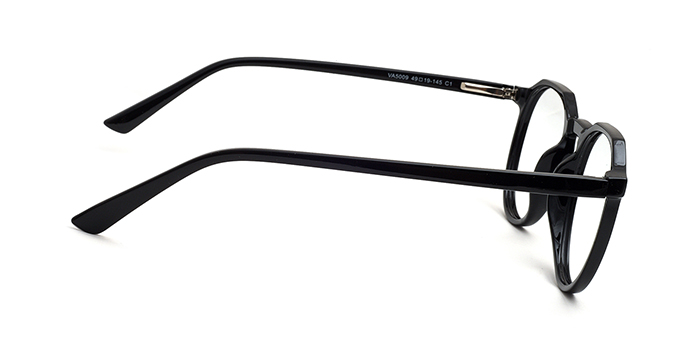  Black Full Frame Round Eyeglasses for Men and Women