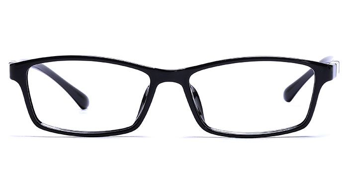  Black Full Frame Rectangle Eyeglasses for Men and Women