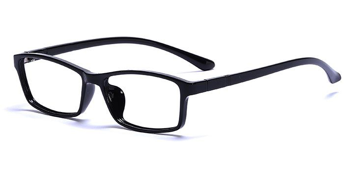  Black Full Frame Rectangle Eyeglasses for Men and Women