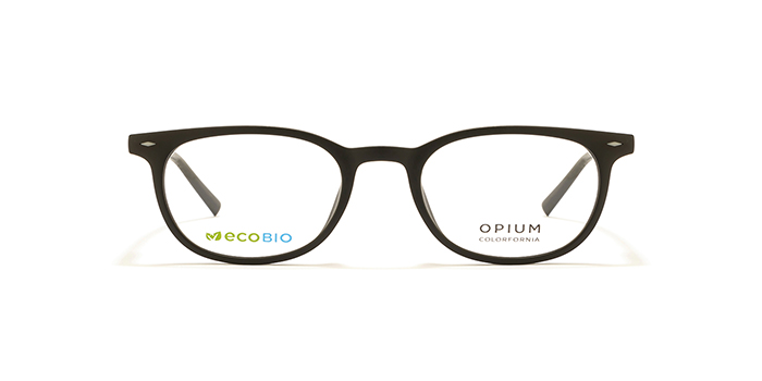 OPIUM Black Full Frame Round Eyeglasses for Men and Women