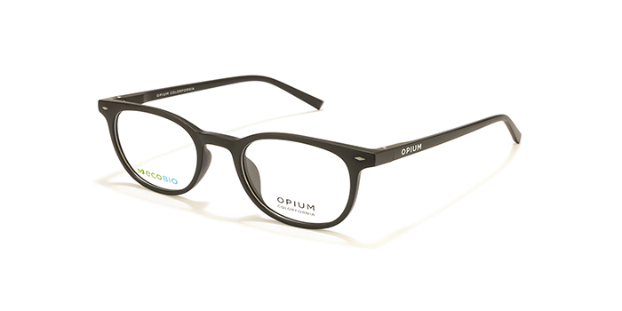 OPIUM Black Full Frame Round Eyeglasses for Men and Women