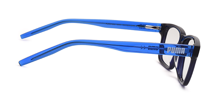 PUMA Black Full Frame Rectangle Eyeglasses for Kids