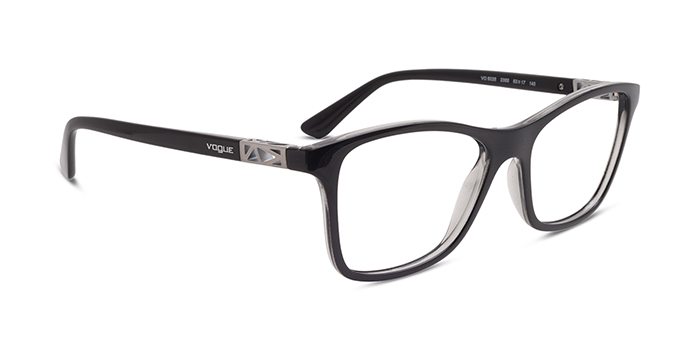 VOGUE Black Full Frame Wayfarer Eyeglasses for Women