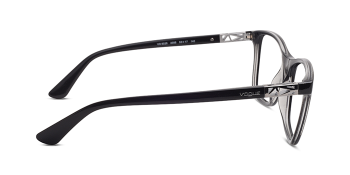 VOGUE Black Full Frame Wayfarer Eyeglasses for Women