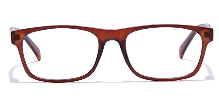  Matte Brown Full Frame Wayfarer Computer Glasses for Men and Women