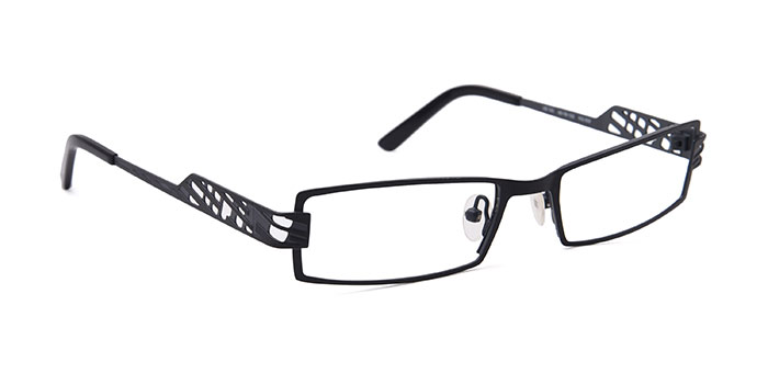  Black Full Frame Rectangle Eyeglasses for Men and Women