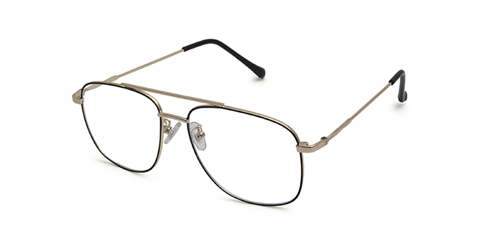  Black Full Frame Aviator Eyeglasses for Men and Women