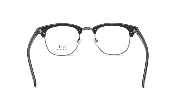 Titan Black Full Frame Clubmaster Eyeglasses E12a4153 49