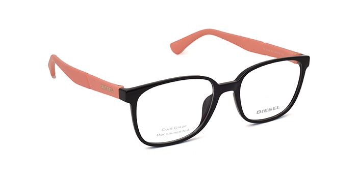 Diesel Black Full Frame Square Eyeglasses for Men and Women