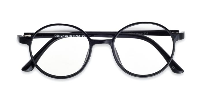  Black Full Frame Round Reading Glasses for Men and Women