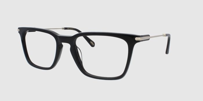  Black Full rim Square Eyeglasses for Men