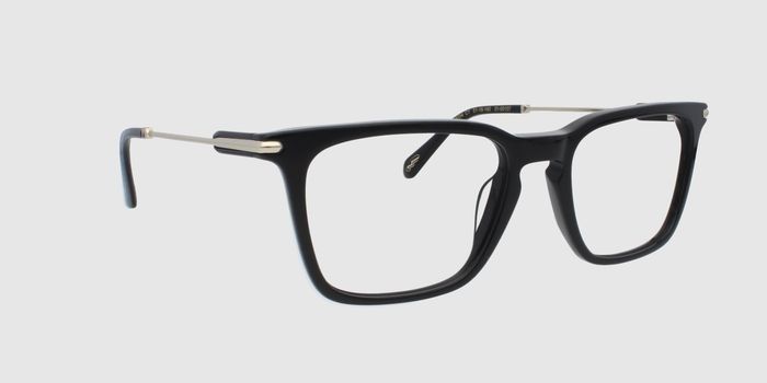  Black Full rim Square Eyeglasses for Men