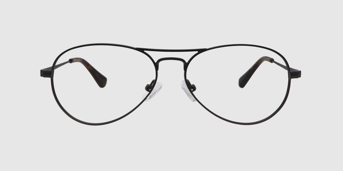  Black Full frame Aviator Eyeglasses for Men and Women