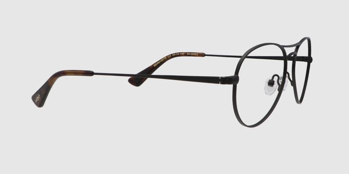  Black Full frame Aviator Eyeglasses for Men and Women