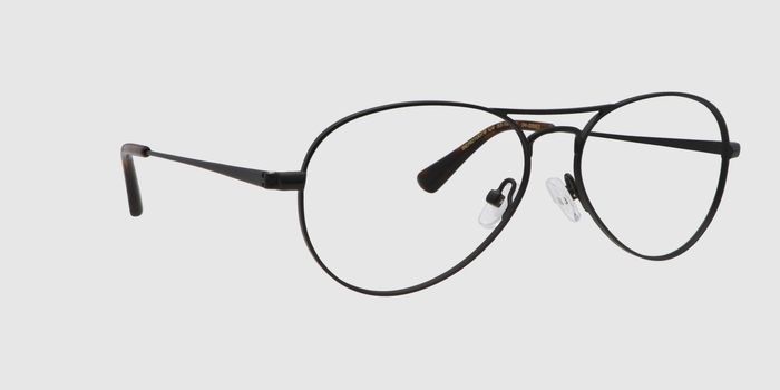  Black Full frame Aviator Eyeglasses for Men and Women