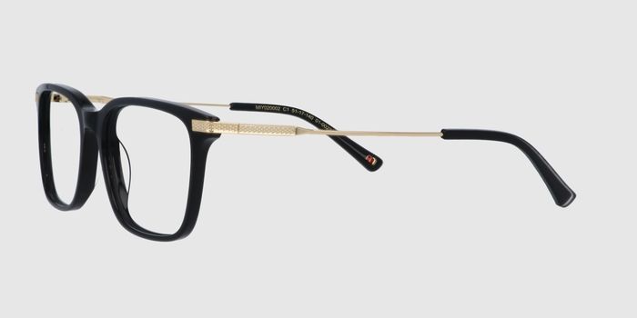  Black Full rim Square Eyeglasses for Men