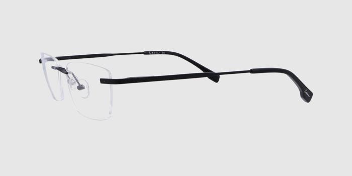  Black Rimless Rectangle Eyeglasses for Men and Women