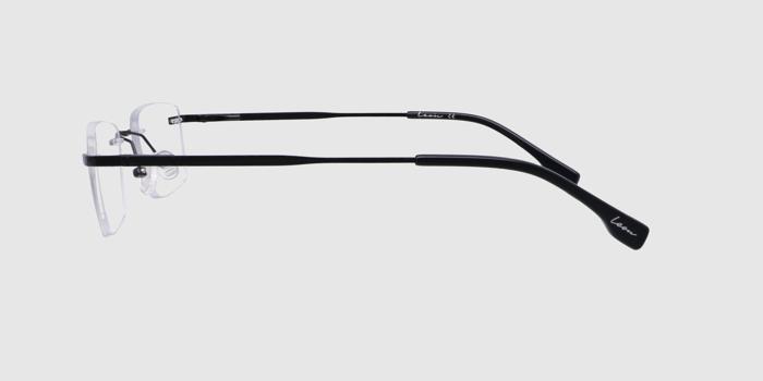  Black Rimless Rectangle Eyeglasses for Men and Women