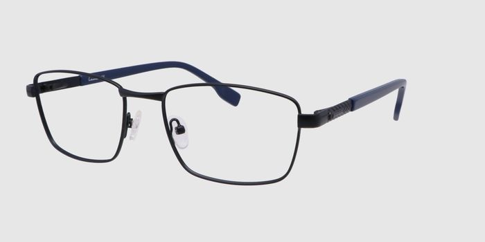  Black Full frame Rectangle Eyeglasses for Men and Women