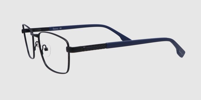 Black Full frame Rectangle Eyeglasses for Men and Women