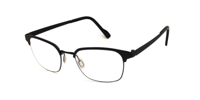 Titan Flex Black Full Frame Wayfarer Eyeglasses for Men and Women