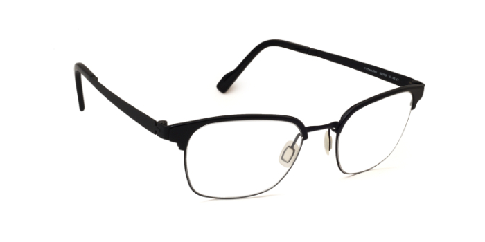 Titan Flex Black Full Frame Wayfarer Eyeglasses for Men and Women