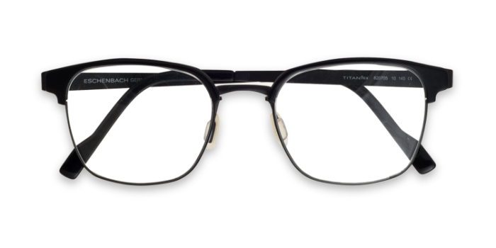 Titan Flex Black Full Frame Wayfarer Eyeglasses for Men and Women