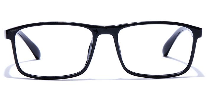  Glossy Black Full Frame Wayfarer Eyeglasses for Men and Women