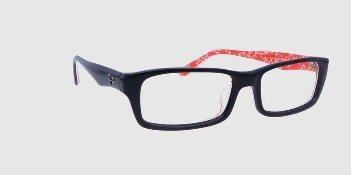  Black Full frame Rectangle Eyeglasses for Women