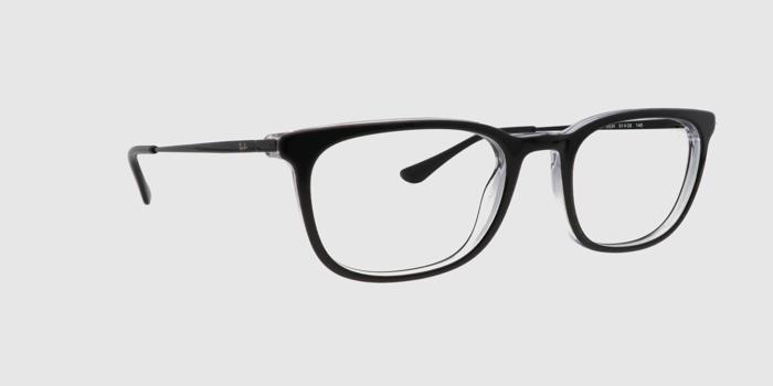  Black Full frame Wayfarer Eyeglasses for Men