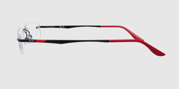  Black Rimless Rectangle Eyeglasses for Women