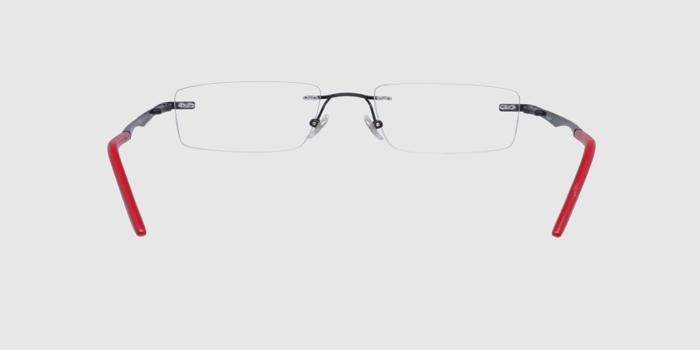  Black Rimless Rectangle Eyeglasses for Women