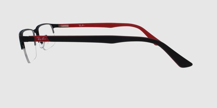  Black Half rim Rectangle Eyeglasses for Men and Women