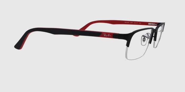  Black Half rim Rectangle Eyeglasses for Men and Women