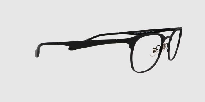  Black Full frame Oval Eyeglasses for Men