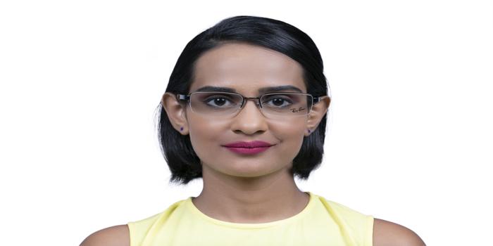  Black Half rim Rectangle Eyeglasses for Men and Women