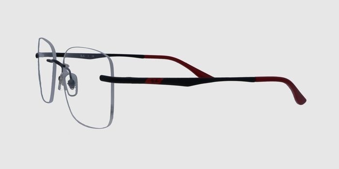  Black Rimless Rectangle Eyeglasses for Men and Women