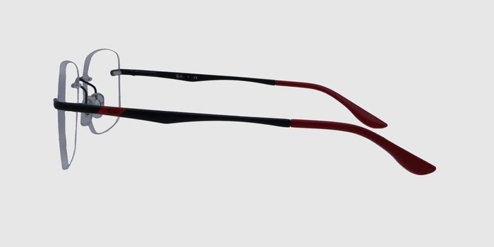  Black Rimless Rectangle Eyeglasses for Men and Women