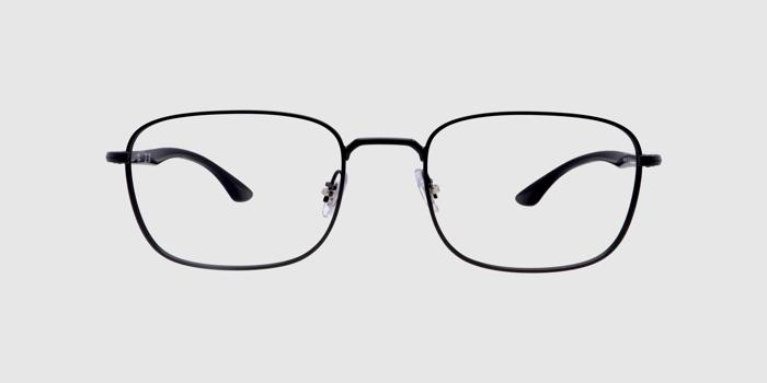  Black Full frame Square Eyeglasses for Women